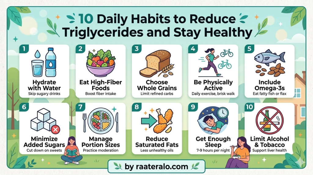10 Daily Habits to Reduce Triglycerides and Stay Healthy