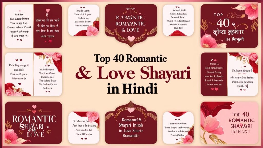 Top 40 Romantic & Love Shayari in Hindi