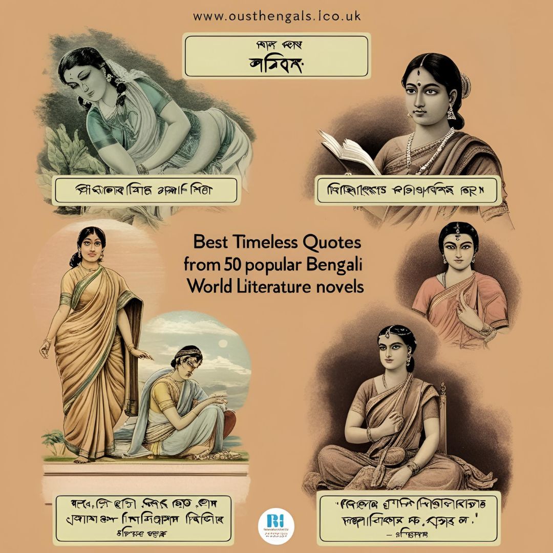 Best Timeless Quotes from 50 Popular Bengali and World Literature Novels