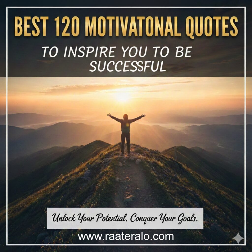 Best 120 Motivational Quotes to Inspire You to Be Successful
