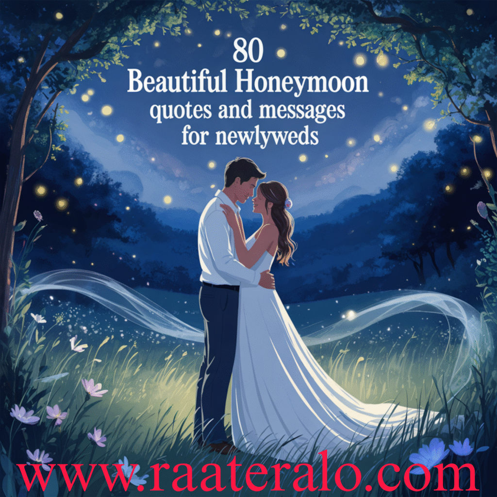 80 Beautiful Honeymoon Quotes and Messages for Newlyweds