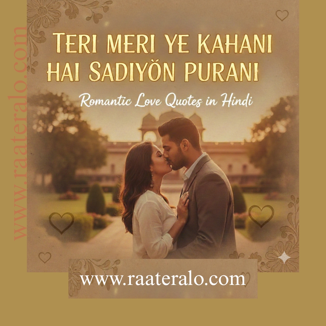 Teri Meri Ye Kahani Hai Sadiyon Purani Quotes