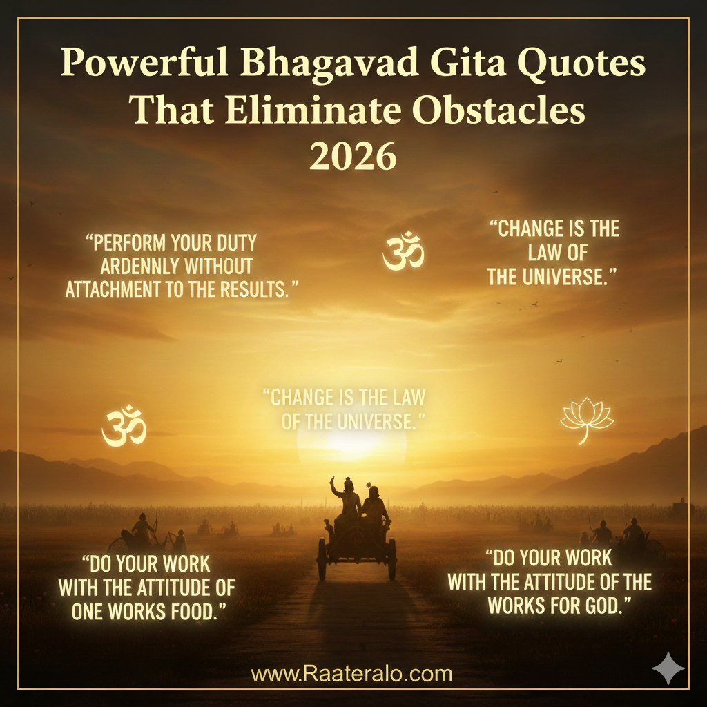 Powerful Bhagavad Gita Quotes That Eliminate Obstacles 2026