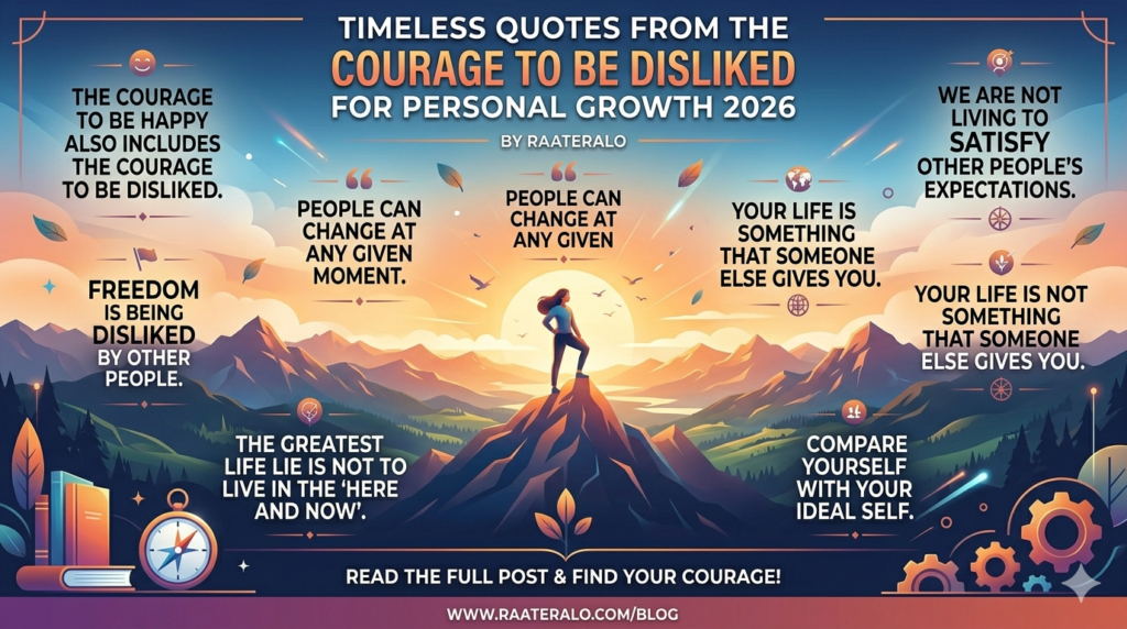 Timeless Quotes from The Courage to Be Disliked for Personal Growth 2026 - raateralo