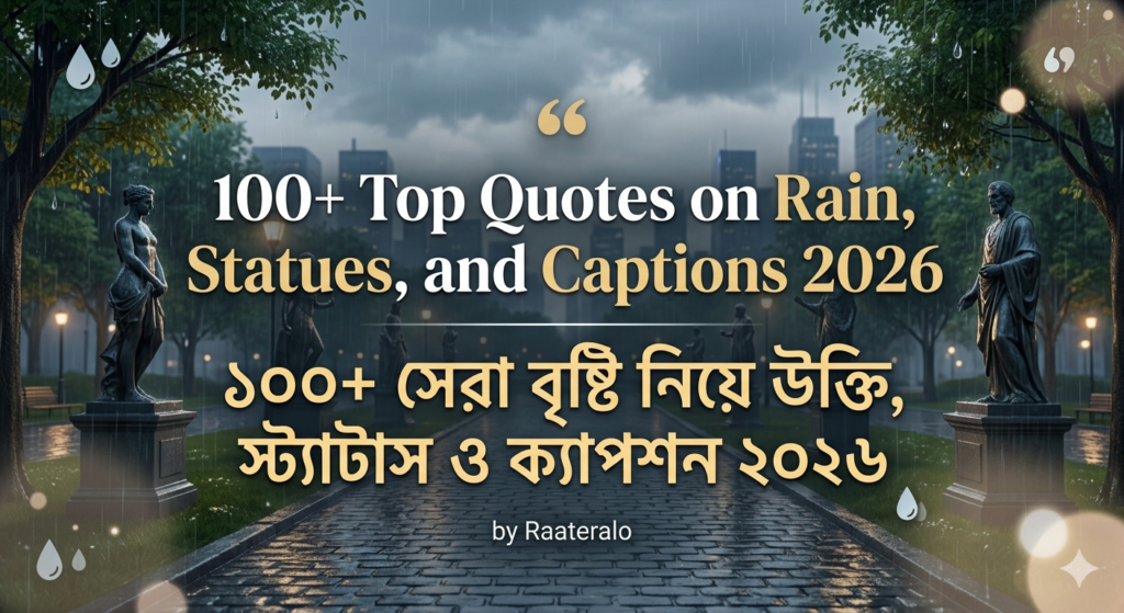 100+ Top Quotes on Rain, Statues, and Captions 2026